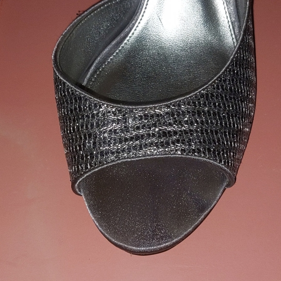 Open Toe Sequin Heels - Picture 5 of 7